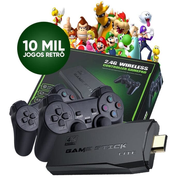 Game Stick 4k 10mil jogos
